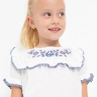 Blusa de algodão com bordado