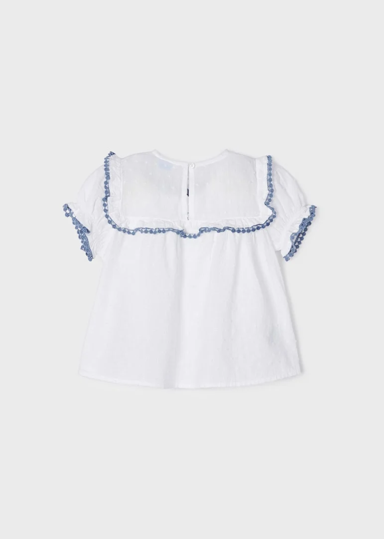Blusa de algodão com bordado - Image 4