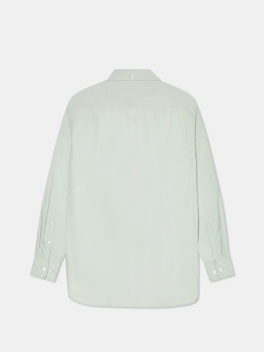 Camisa regular fit com colarinho com botão em tecido de algodão - Image 7