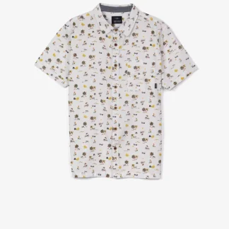 Camisa estampada com bolso