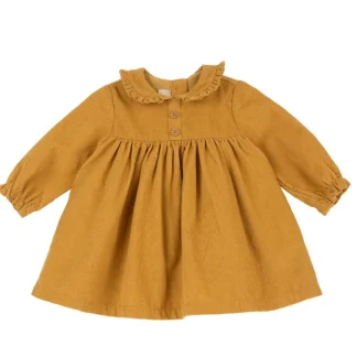 Vestido em Microbombazine com Gola