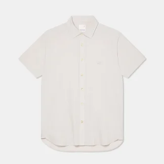 Camisa de algodão e linho