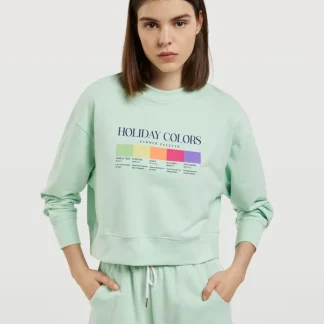 Camisola feminina cropped