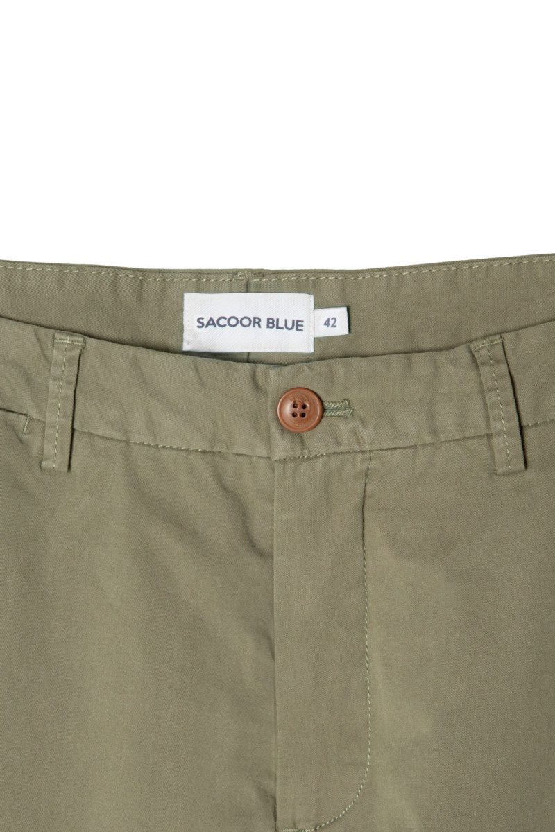 Básicos Essenciais calças chino masculinas regular fit - Image 5
