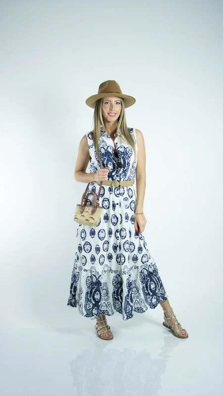 Vestido Comprido Étnicos Estampados - Image 3