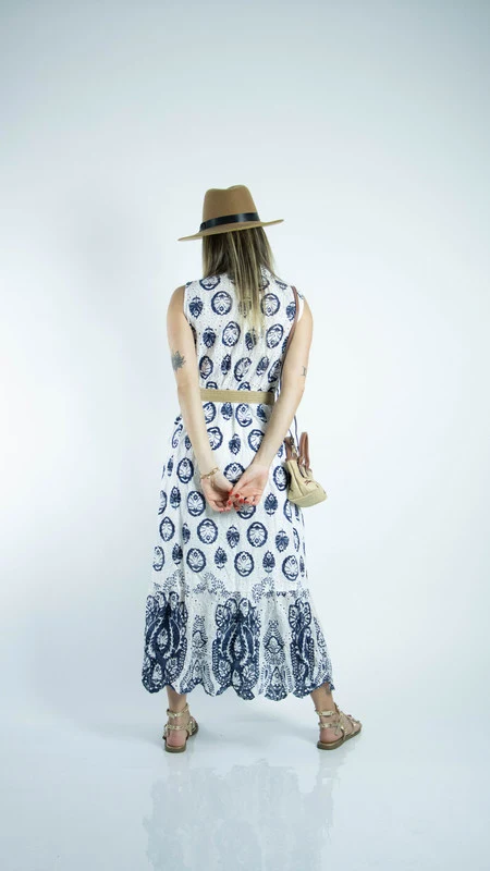 Vestido Comprido Étnicos Estampados - Image 7