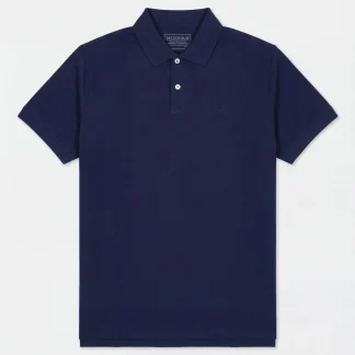 Polo básico regular fit em algodão piquet