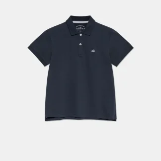 Polo Regular Fit Com Logo Da Marca Bordado Em Mistura De Algodão