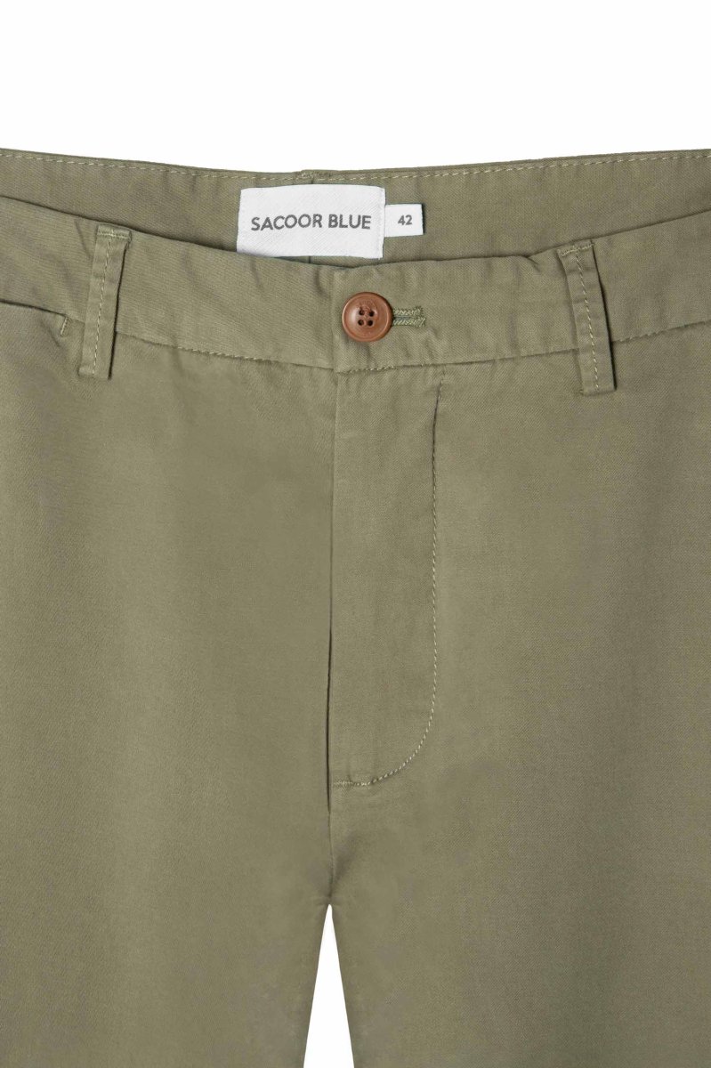 Básicos Essenciais calças chino masculinas regular fit - Image 4