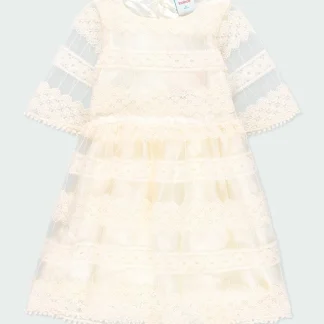 Vestido de cerimónia em tule bordado