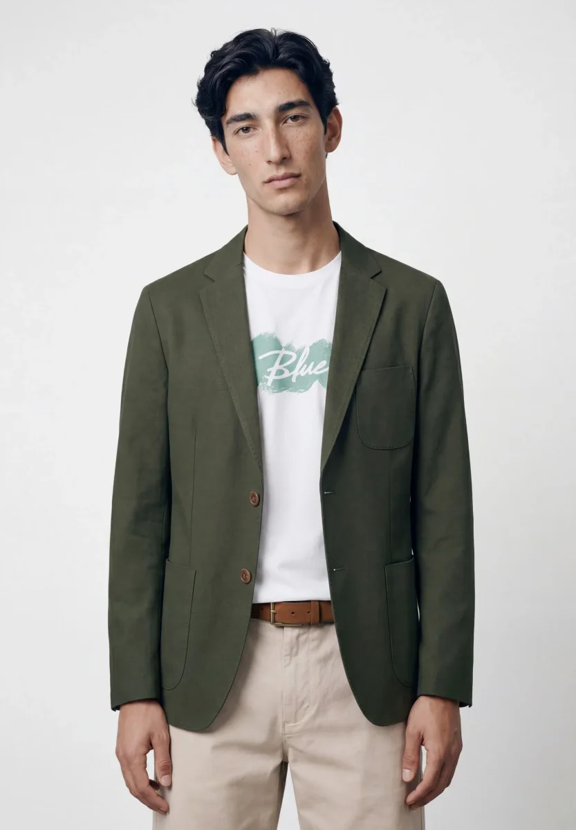 Blazer em Piquet com bolsos de chapa - Image 3