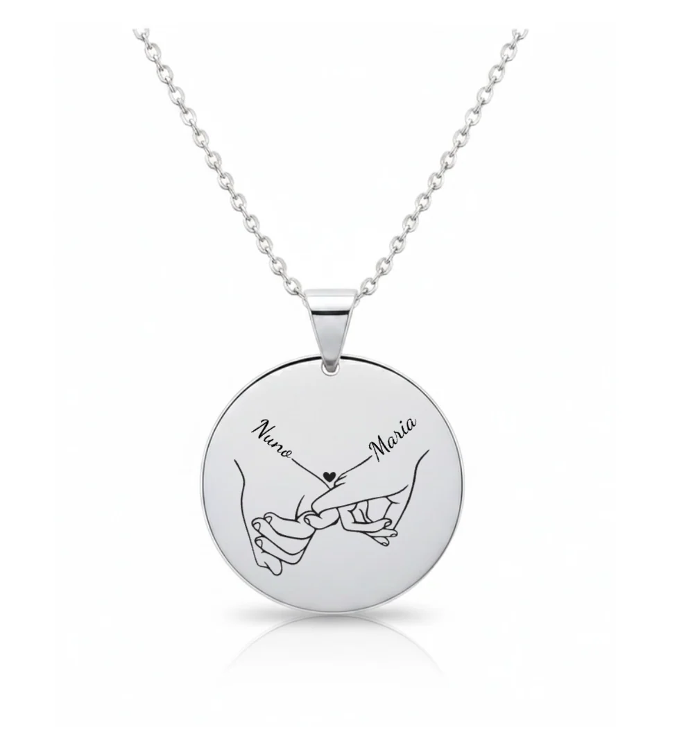 Colar Pinky Promise c/ Nomes Personalizado - Image 2