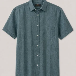 Camisa Linho Manga Curta