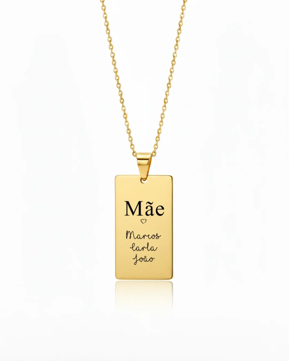 Colar Pai/Mãe c/ Nomes dos Filhos Personalizado - Image 2