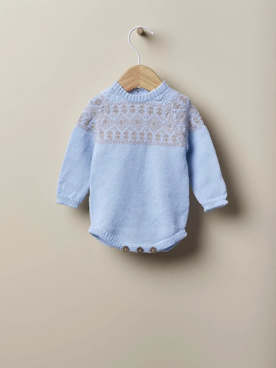 Fofo de manga comprida com jacquard de lã merino - Image 2