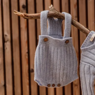 Fofo Alças Tricotado em Lã Merino