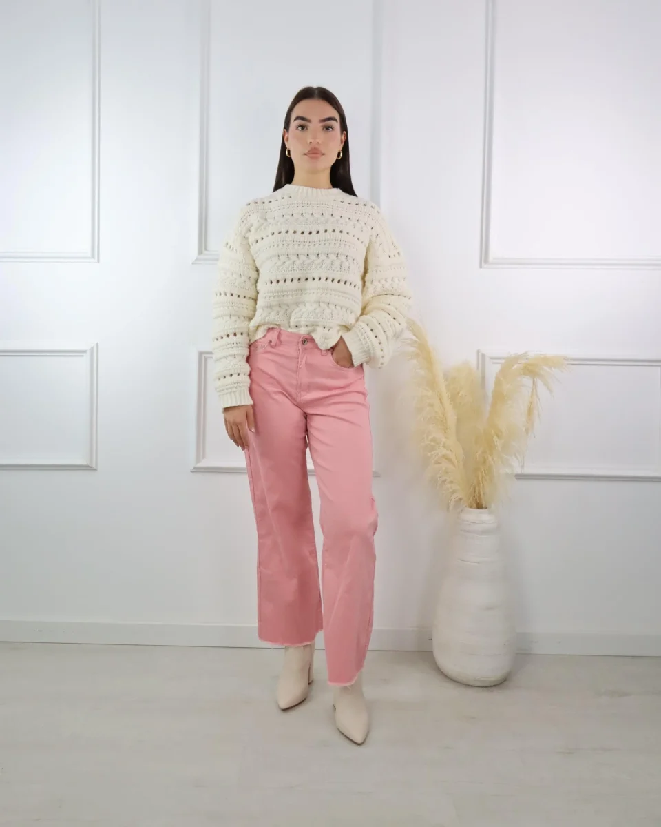 Calça de ganga rosa - Image 3