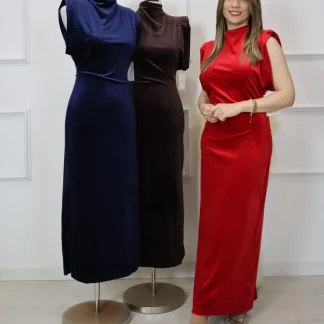 Vestido longo avelulado
