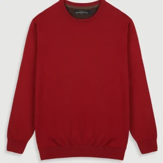 Camisola de Malha Clássica Algodão com Decote Redondo
