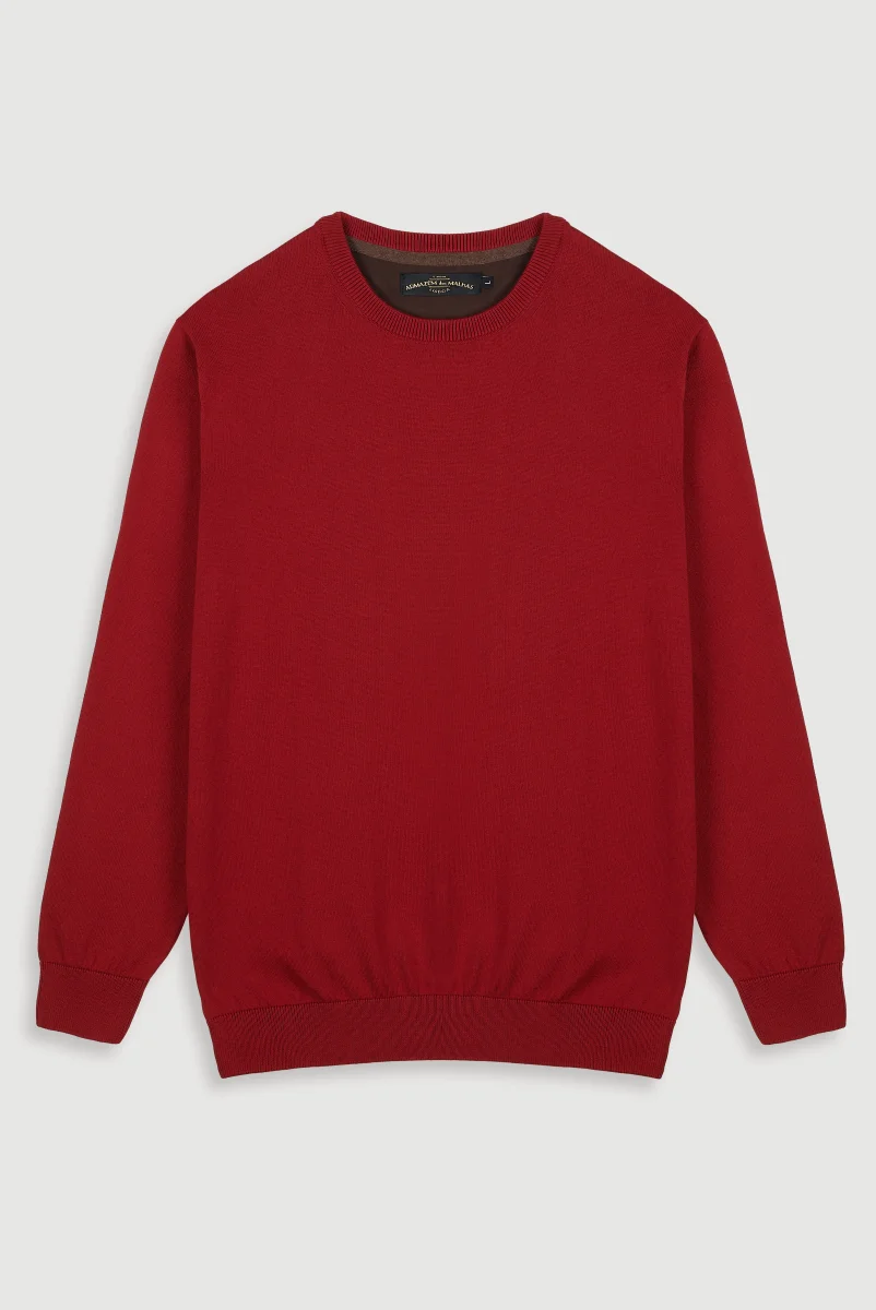 Camisola de Malha Clássica Algodão com Decote Redondo - Image 2