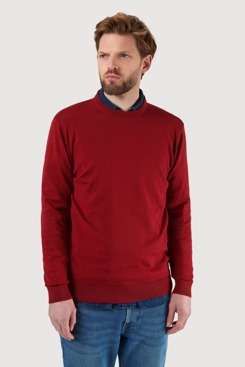 Camisola de Malha Clássica Algodão com Decote Redondo - Image 3