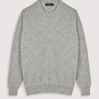 Camisola de Lã Clássica com Decote Redondo