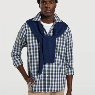 Camisa de homem regular fit com bolso