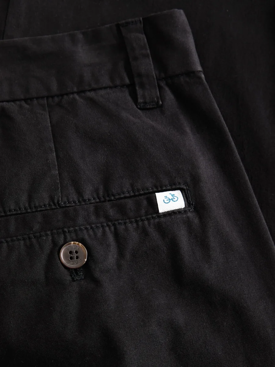 Calças chino slim fit com bolso smart com fecho de correr em tecido de algodão-elastano - Image 7