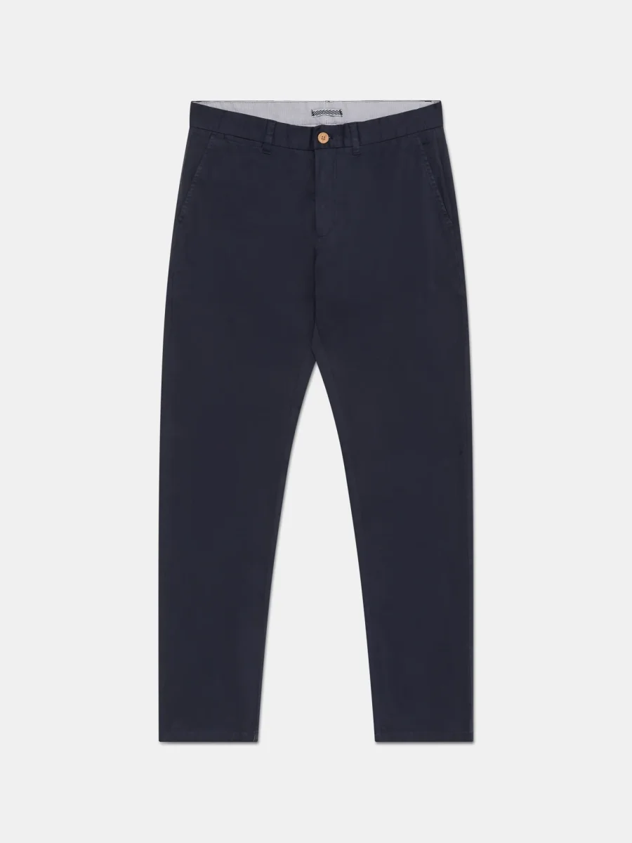 Calças Chino Slim Fit Com Bolso Smart Com Fecho Em Algodão-Elastano - Image 8