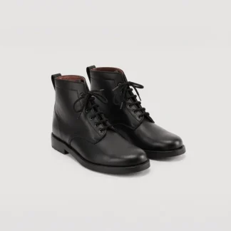 Botas Artesanais em Pele Preta