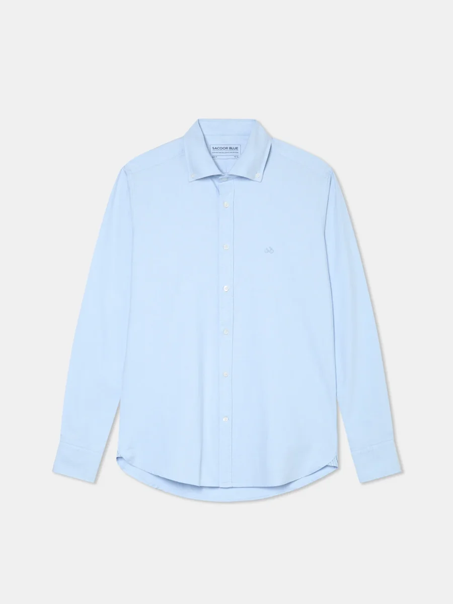 Camisa casual em oxford liso - Image 6