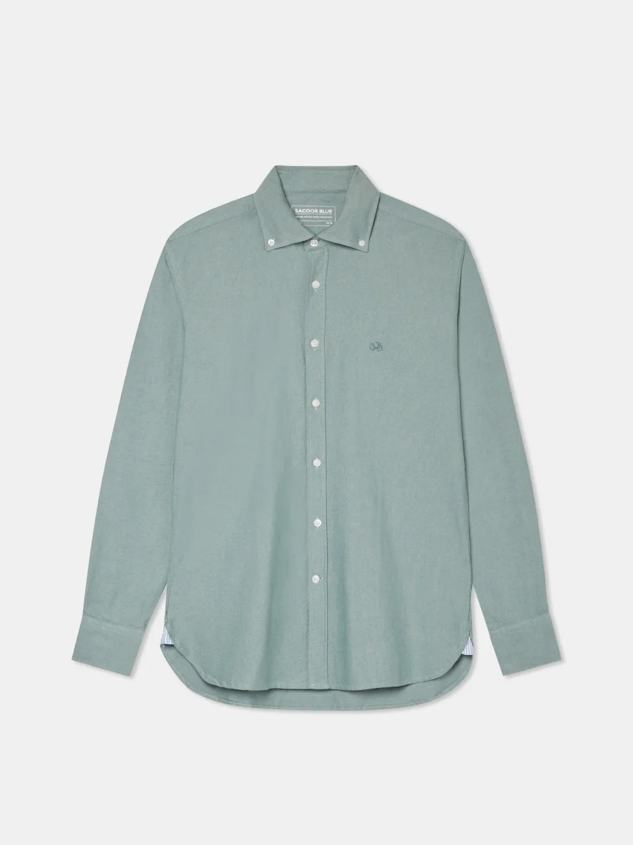 Camisa casual em oxford liso - Image 8
