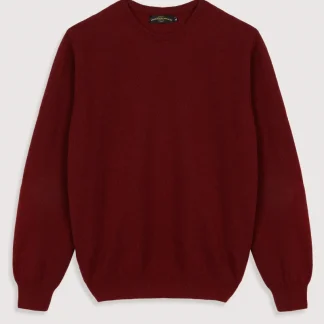 Camisola de Lã Clássica com Decote Redondo