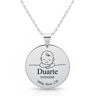 Colar Memória de Nascimento Personalizado