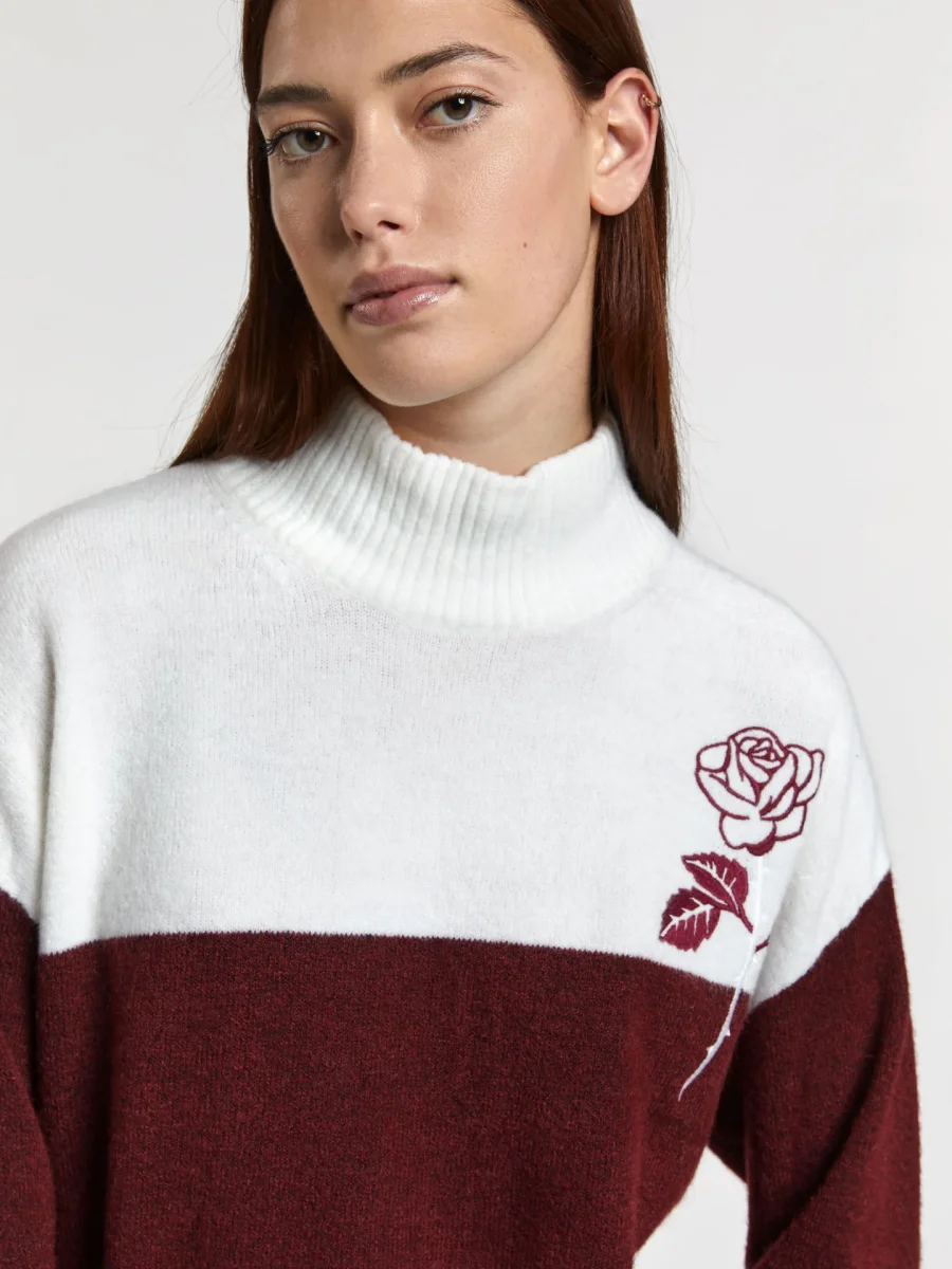 Camisola feminina grande de malha grossa - Image 7