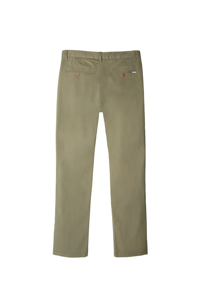 Básicos Essenciais calças chino masculinas regular fit - Image 3