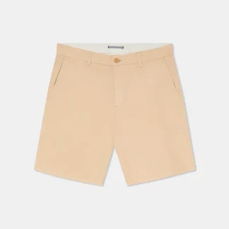 Bermuda slim fit em mistura de algodão