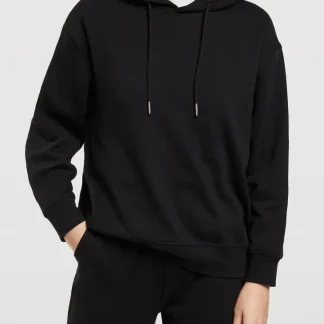 Camisola básica feminina com capuz