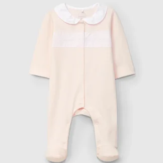 Babygrow Gola Franzida Flores Bordadas