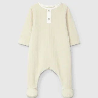 Babygrow sem Gola Veludo Canelado
