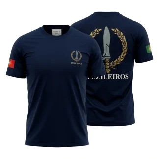 T-shirt estampada Fuzileiro - 220g