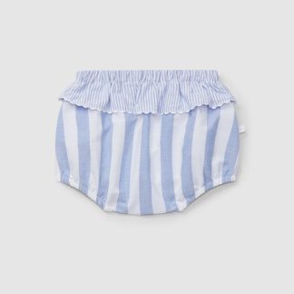 Calções Pull-Up Folho Oxford de Riscas