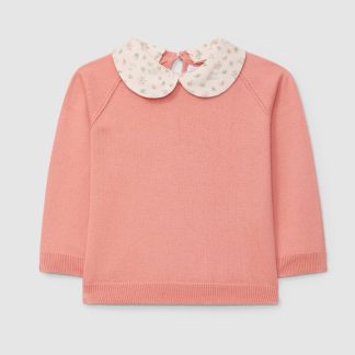 Camisola Tricotada com Gola Amovível